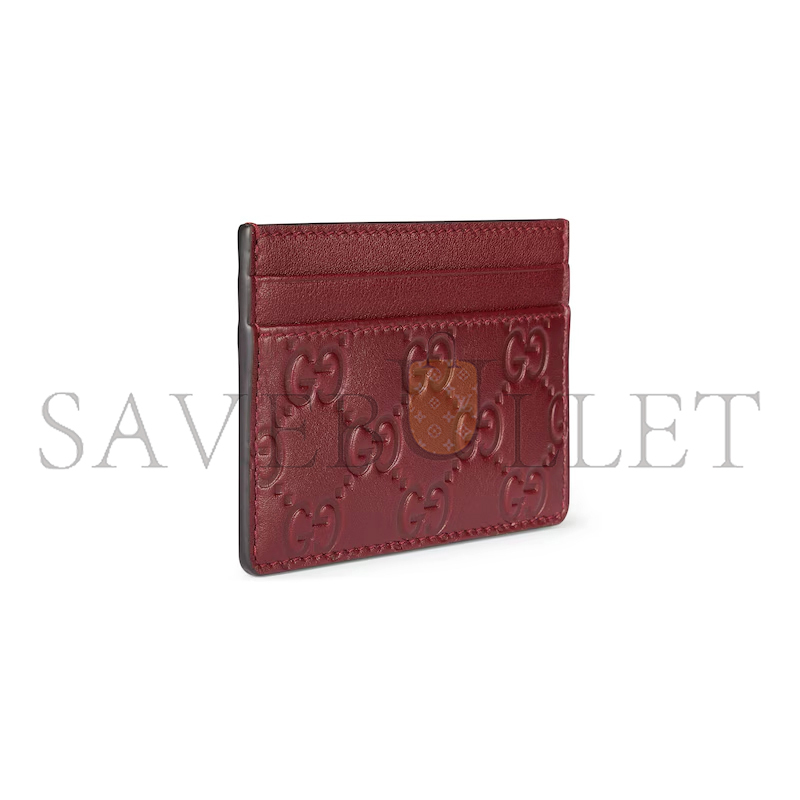 GUCCI GG EMBLEM CARD CASE 847204 (10*7cm) GUCCI GG EMBLEM CARD CASE 847204 (10*7cm)